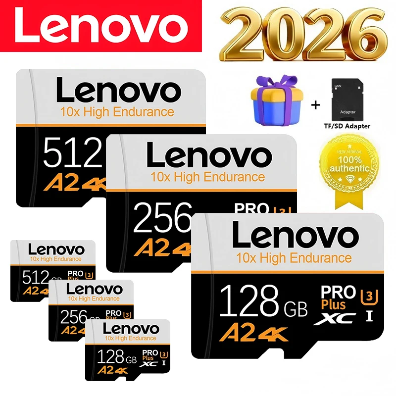 Commercial Lenovo Memory Card TF Cards SD Cards Micro TF SD 512GB UHS-I V10 64GB 32GB U1 for Camera / Android / GoPro