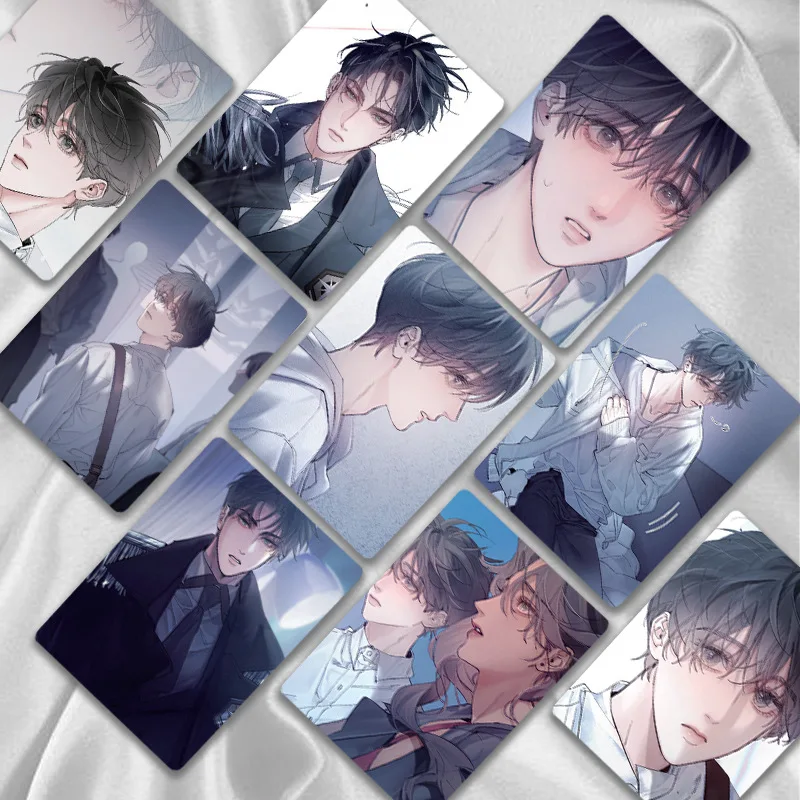 55 Pçs/set Manga Chinês Pequeno Cogumelo Laser Lomo Cartão Lu Feng, Um Personagens de Quadrinhos Zhe HD Photocard Fãs Cartões de Coleção