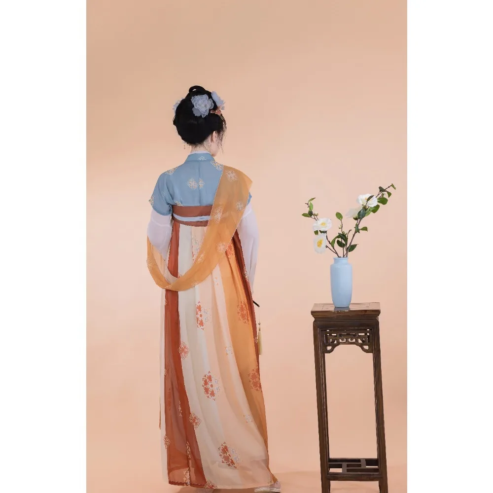 فستان نسائي على الطراز الصيني من Hanfu ملابس صينية تقليدية ملابس عتيقة على الطراز العرقي أزياء تنكرية ملابس رقص للحفلات