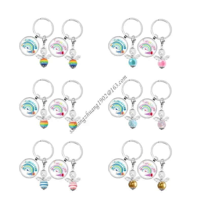 Q6RB ملحق Charm Angel Charm Q6RB لمحافظ على الظهر هدايا