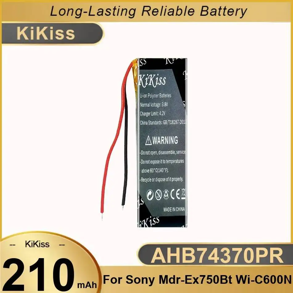 

AHB74370PR 210Mah High-Efficiency For Sony Mdr-EX750BT WI-C600N 2-Wire Headphone Battery