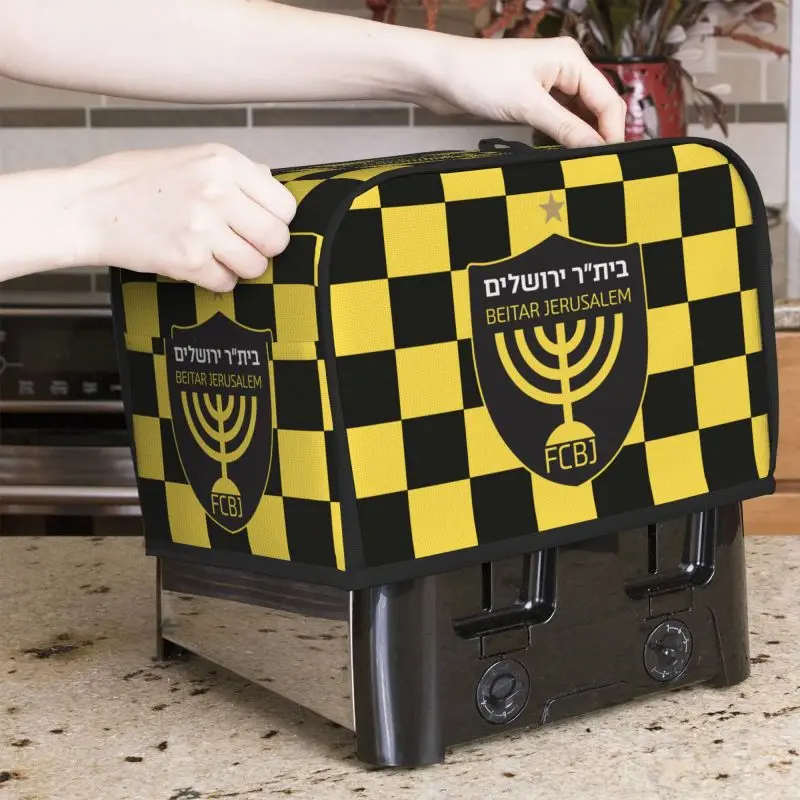 Beitar Jerusalem FC 2 Slice / 4 Slice Toaster Cover Protector Dustproof Kitchen Clean Tools Organizer