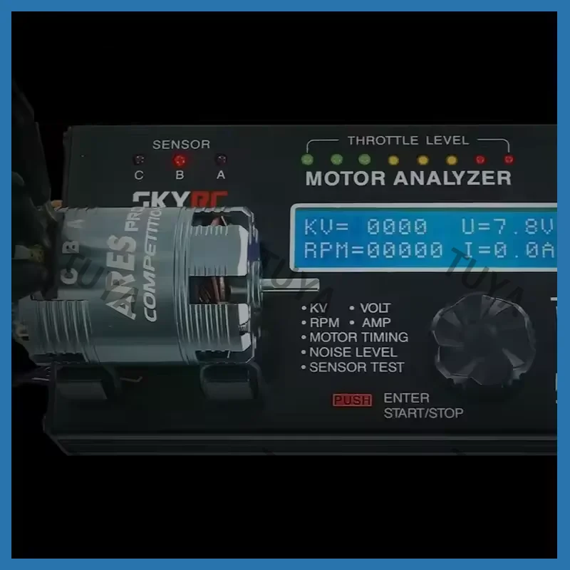 SKYRC Brushless Motor Analyzer LCD Tester RPM KV Voltage Timing Noise 7.4-8.4V Checker Sensor or Sensorless for RC Car Part