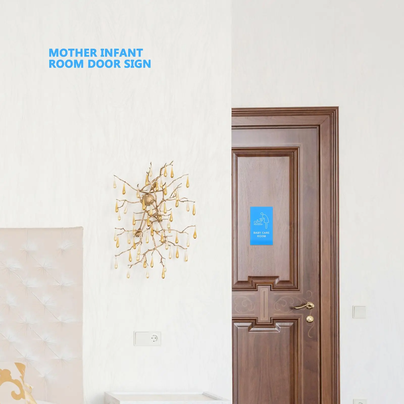 Baby Changing Area Sign Newborn Restroom Signs Door Decor Washroom Marker Toilet Identifier Room Signboard