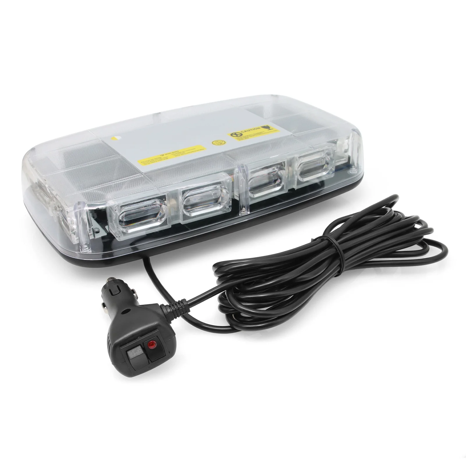 Luces estroboscópicas amarillas/rojas de 48LED para techo, lámpara de señal de emergencia para coche, luz intermitente de advertencia de seguridad, baliza para coches de 12V y 24V