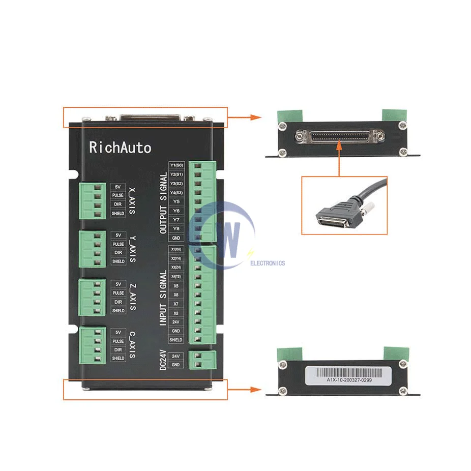 Imagem -04 - Sistema de Controle Genuíno do Movimento com Língua Inglesa Compatível com Richauto Dsp Dsp A11 A12 A13 A14 A15 A16 A17 A18 Placa Somente Eixos