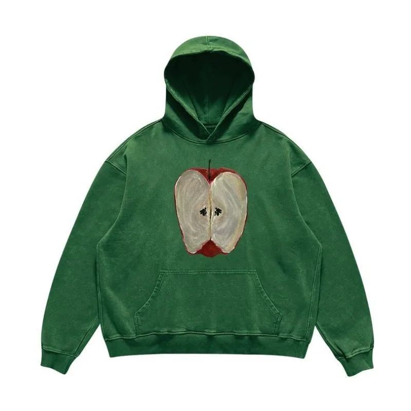 

Американская ретро весенне-осенняя толстовка с принтом, уличная модная свободная куртка с капюшоном, модный брендовый уличный топ