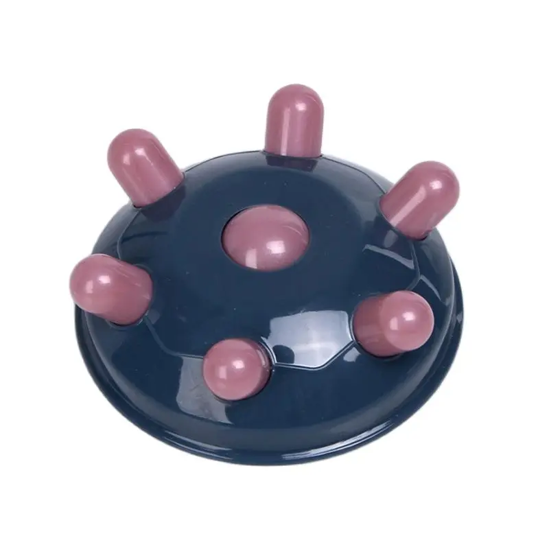 Masajeador eléctrico de mano con 4 cabezales de masaje, masajeador de vibración ajustable, masaje de cuerpo completo para cuello, hombro, cabeza, pie