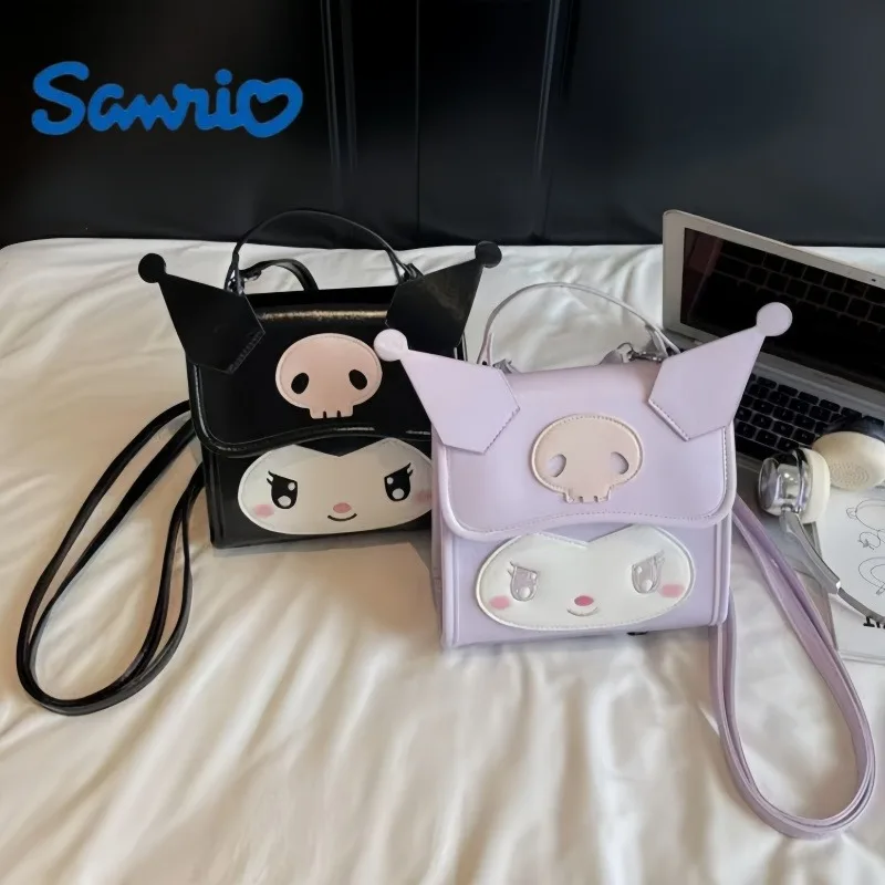 

Рюкзак Sanrio Kuromi, большая вместительная сумка, милая декоративная сумка для девочек, сумка-мессенджер для хранения косметики, подарки