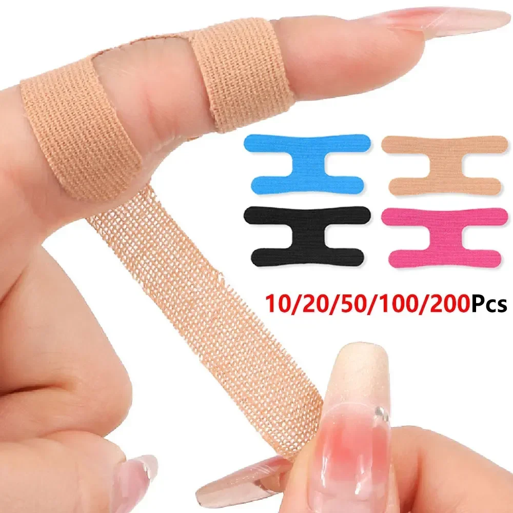 10/20/50/100/200Pcs H-shaped Precut Finger Athletic Kinesiology Tape, Stretchable Support Sticker, No Residue Self Adhesive Tape