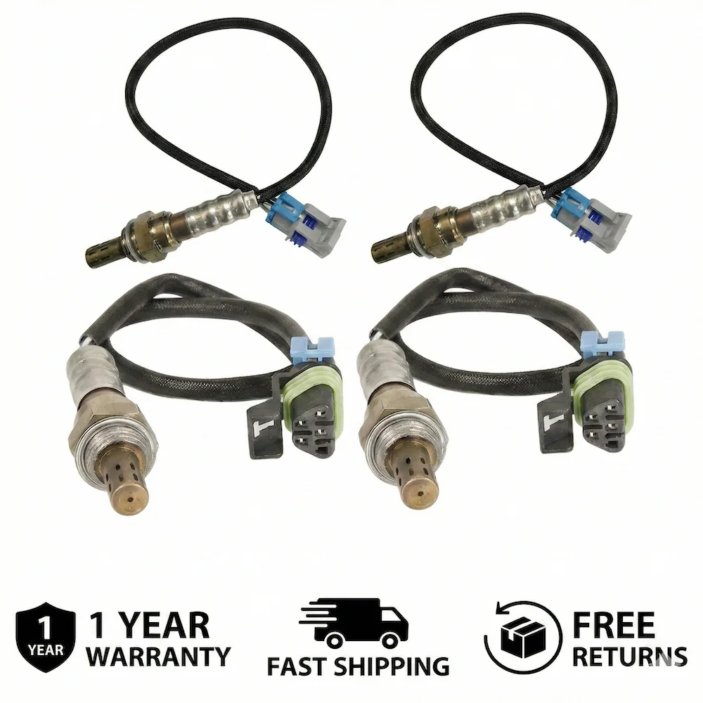 

4pcs O2 Oxygen Sensor Up & Downstream For Chevy Silverado 1500HD 2500 3500 6.0L