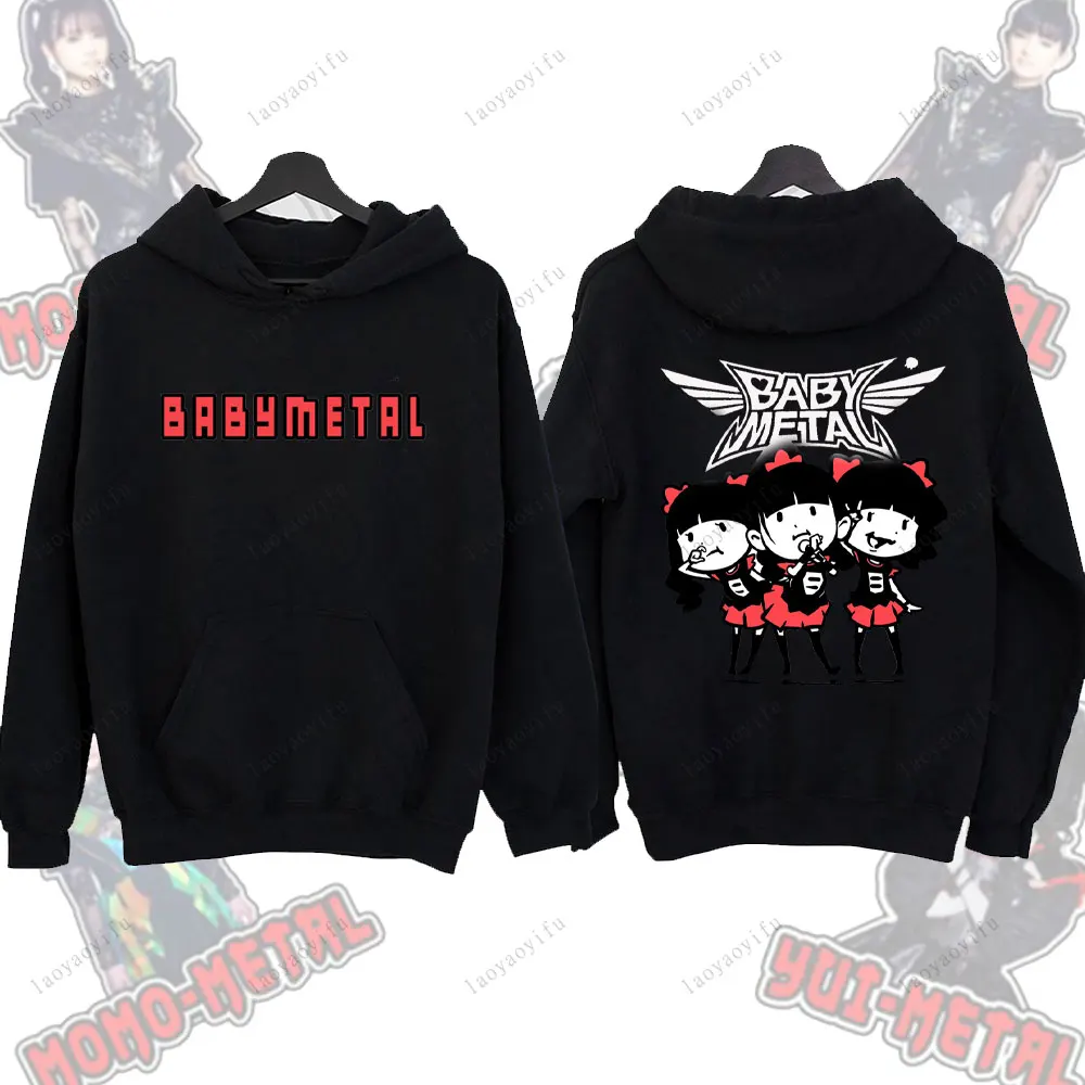 

Babymetal японский уличный модный топ с принтом, женская осенне-зимняя толстовка с капюшоном, лидер продаж, популярный свободный пуловер в стиле Харадзюку