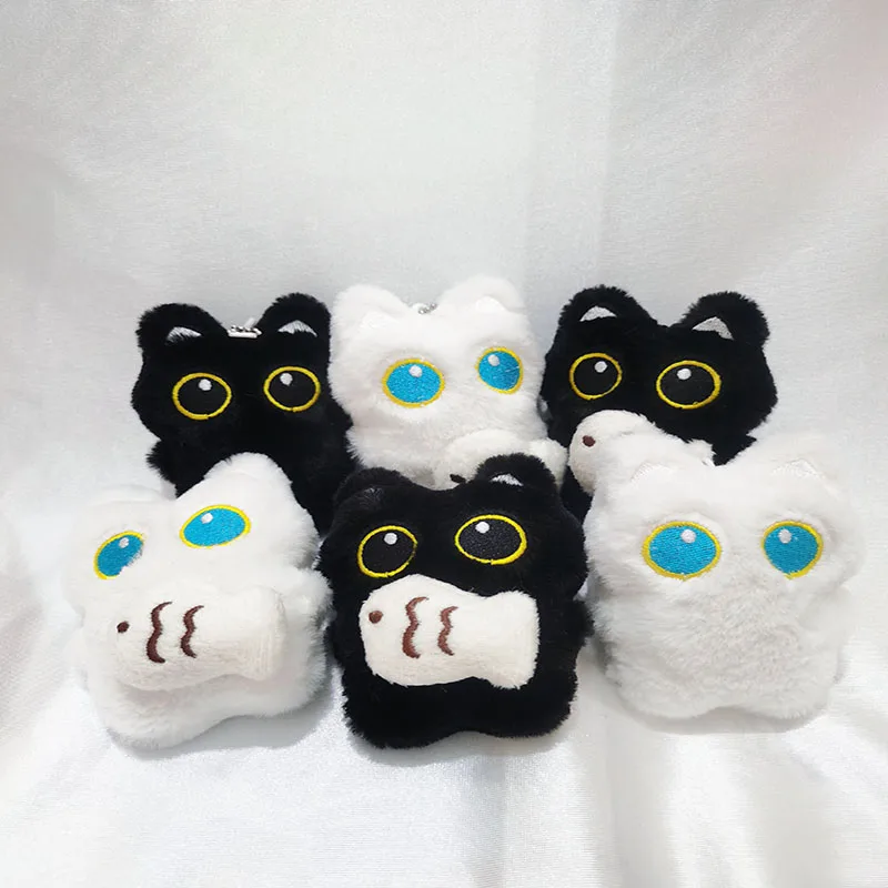 

Cute Black Cat plush toy Doll Small Pendant Cuddly Pillow Cushion Ins Black Cat Plush Toy Doll for Boy Girl Brithday Gifts