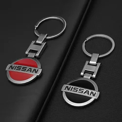 Car Emblem Keychain 3D Metal Key Ring for Nissan Teana J32 GTR March KIcks Murano Qashqai Leaf Juke Patrol Micra X Trail T32