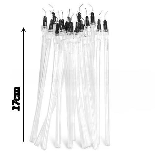 Black Curved Needle with Straw, Sleeping Straw, Strong and Weak Straw, Point Straws, 20 Pieces/pack s