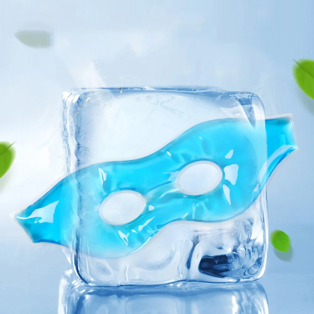 2Pcs Ice Eye Mask Cooling Sleep Aid Relieve Dark Circles Eye Strain Dry Eyes Comfortable Relaxing Blinder