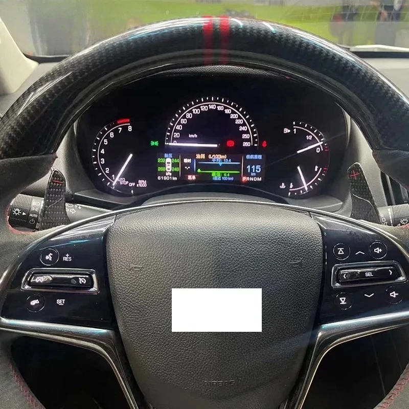 

2025 hot sale Car Interior Accessories 100% Real Carbon Fiber Shifter Paddles for ATS CT4 CT5 CT6 XTS XT4 XT5