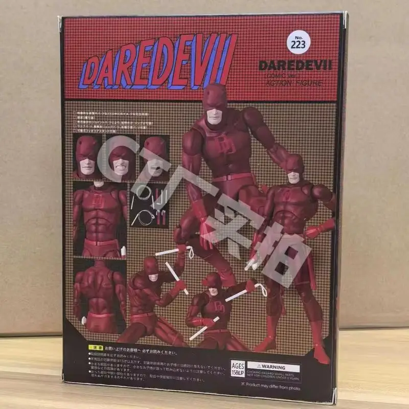CT Daredevil Figur Mafex 223 Comic-Version Anime Actionfigur Shf Sammlermodell Statue für Kinder Geburtstagsgeschenke