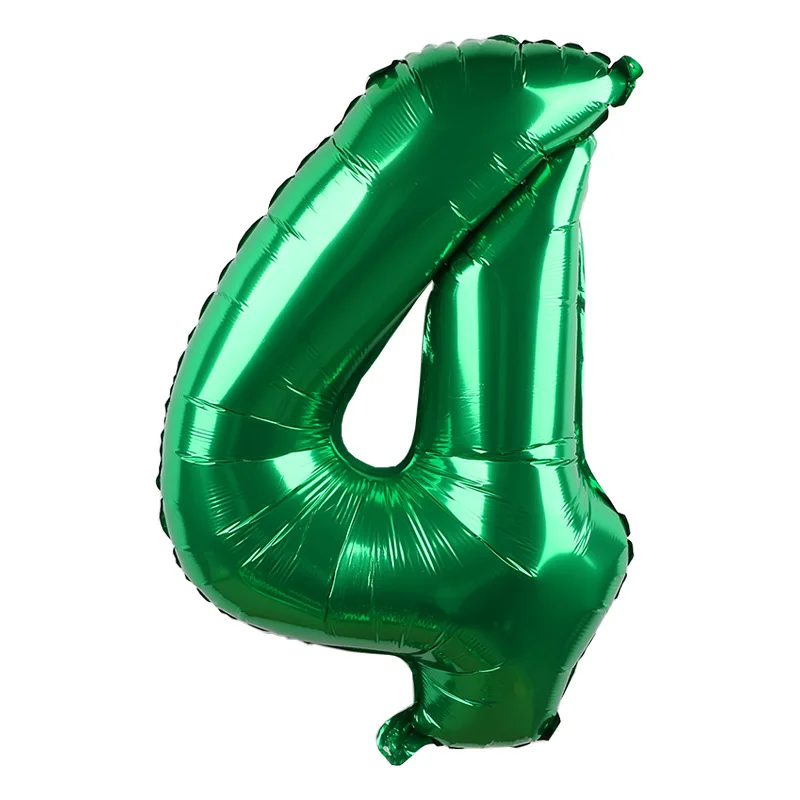 1 Stück 32 Zoll Große Dunkelgrüne Zahlenballons Frühlings-Dschungel-Safari Geburtstagsparty Folienballon 0 1 2 3 4 5 6 7 8 9 Globos Ballons – Detail 10