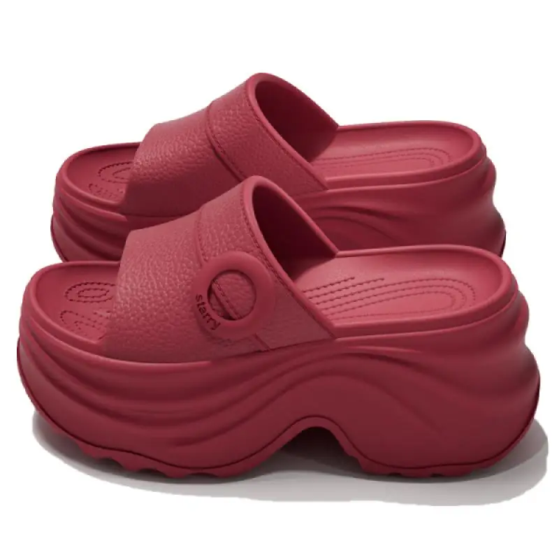 Chunky Plateau-Keilabsatz-Sandalen für Damen – Sommer 2026 – Leichte EVA-Strandsandalen mit dicker Sohle und Höhenerhöhung für Frauen – Detail 11