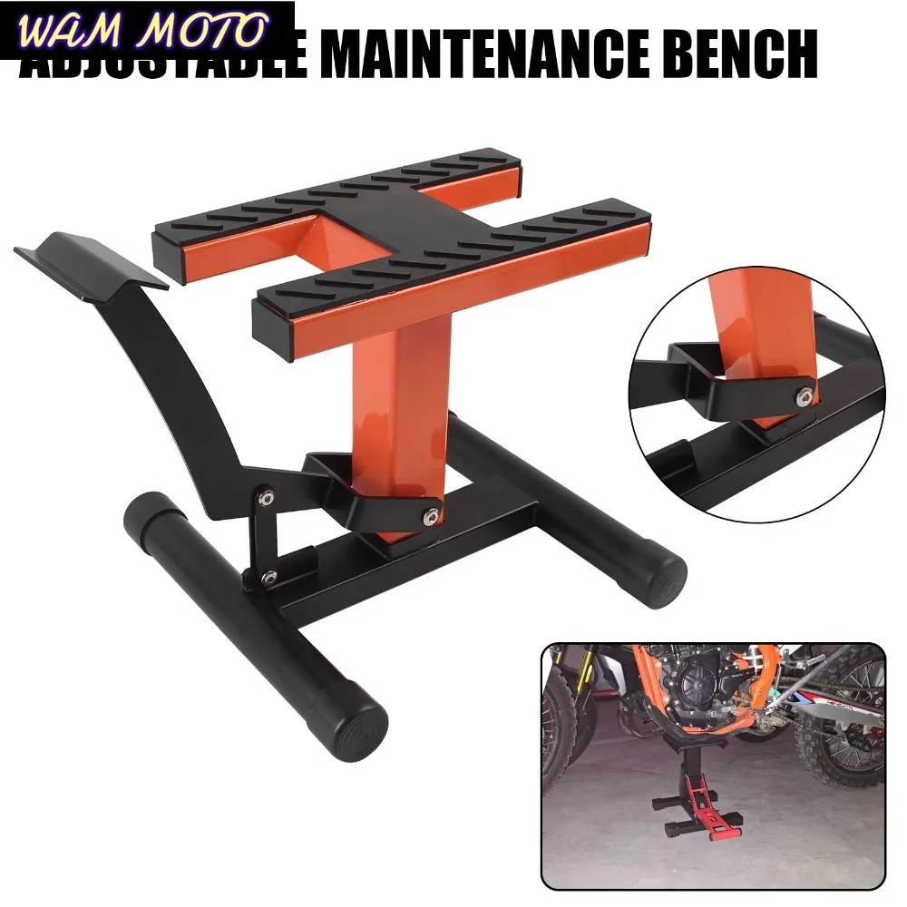Motorcycle Universal Repair Bench Maintenance Repair Jack Stool Lifting Parking Rack 330 pounds
