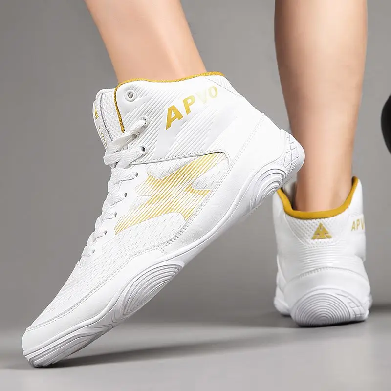 

Горячая распродажа: Мужские профессиональные боксерские кроссовки для тренировок и единоборств, высокие ботинки для бокса и борьбы, удобные мужские кроссовки для борьбы