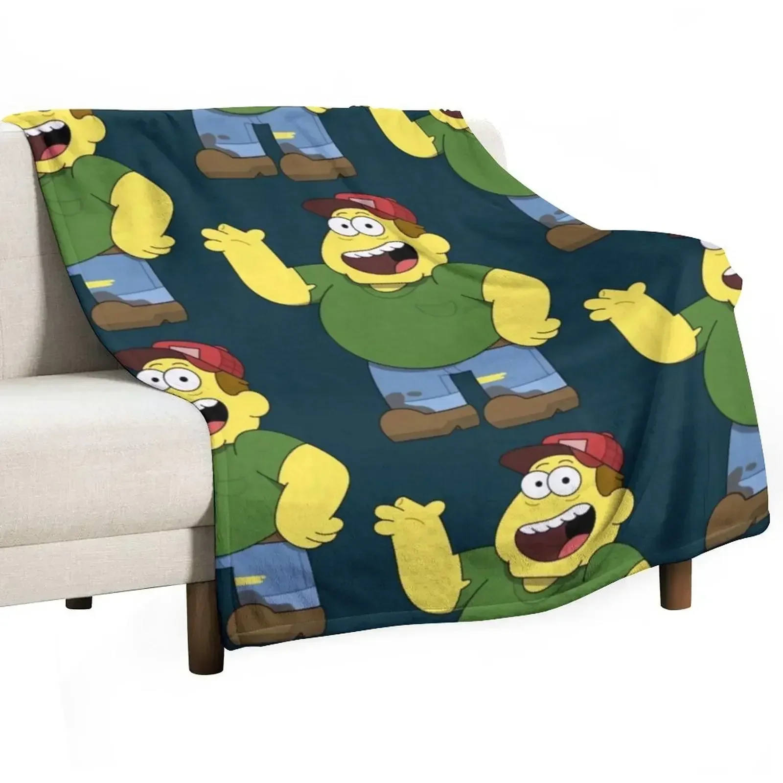 Big city greens bill green dad Throw Blanket Plush Summer Hairy Blankets