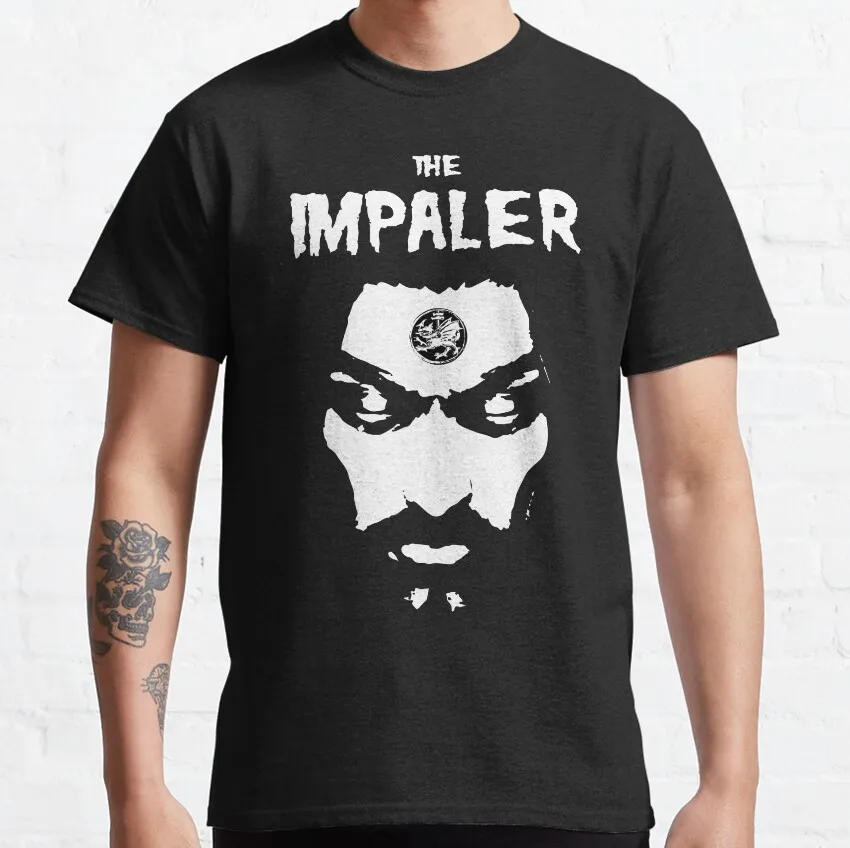 The impaler Prince Vlad Scary halloween horror movie dracula vlad impaler 100% cotton printed clothing plus size vintage t shirt