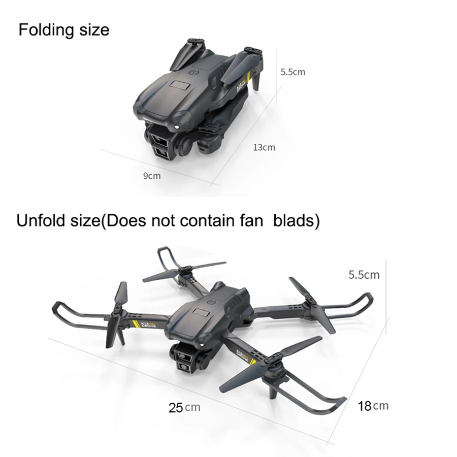 K13Max Drone Profesional Dual 8K Camera  WIFI Obstacle Avoidance Aerial Photography Optical flow Foldable Quadcopter RC