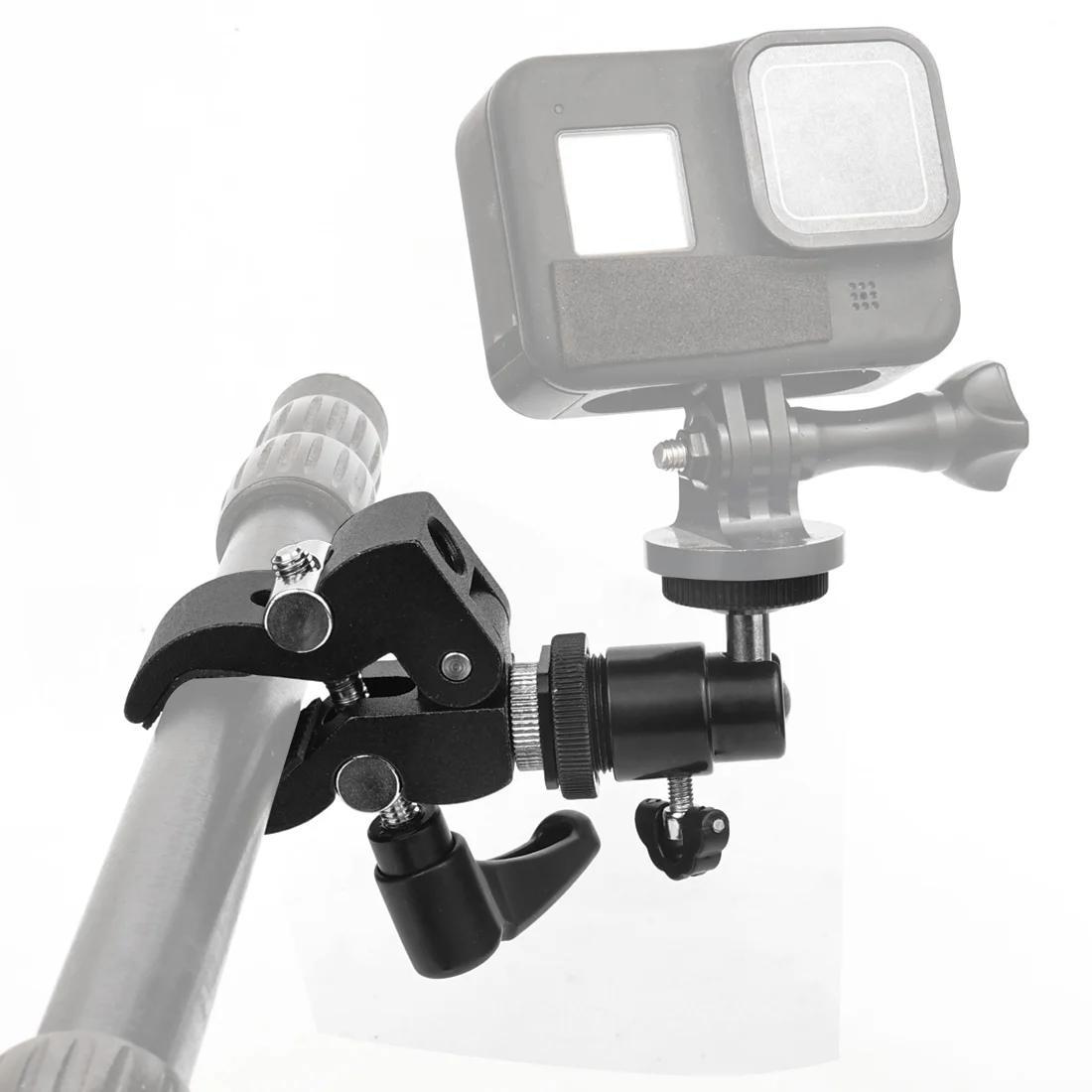 Mini-Metallkugelkopf 360 ° Schwenkbarer Stativ-Kugelkopf mit Cold-Shoe-Halterung, 1/4-Zoll-Schraube, 2,5 kg Tragkraft für DSLR-Kamera, Webcam, Blitz, Vlog-Rig – Detail 32
