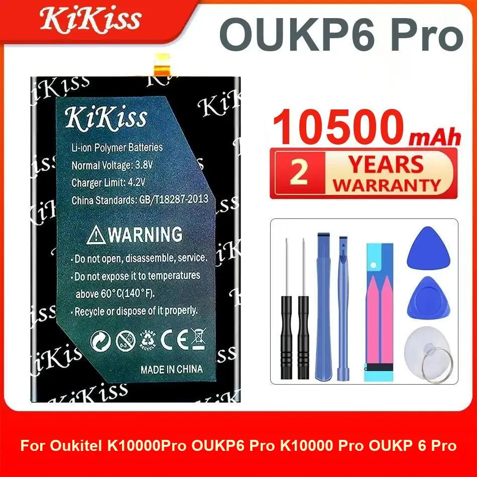 

Аккумулятор Kikiss 10500 мАч OUKP6 Pro для Oukitel K10000 OUKP 6