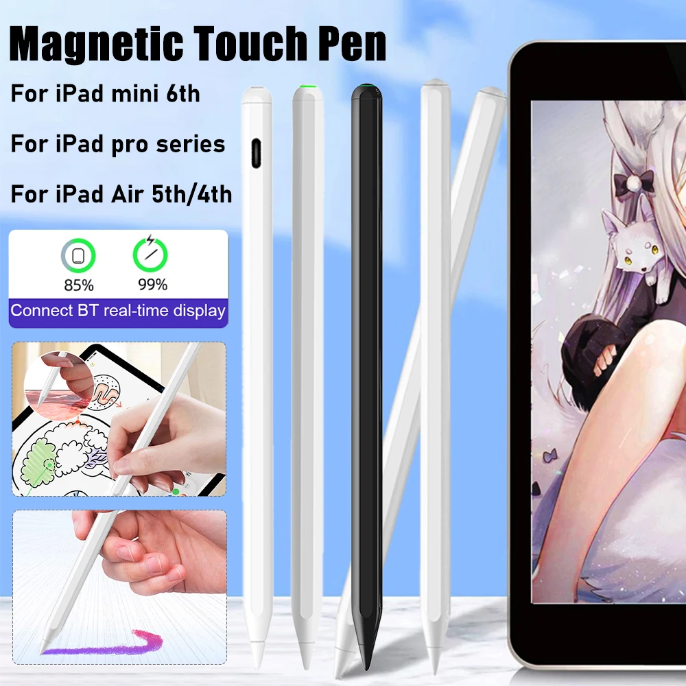 Tablet Touch Pen Voor Apple Potlood Stylus Pen voor iPad 2018-2024 Kantelgevoeligheid Capacitieve Touch Potlood voor iPad Mini 5/6e