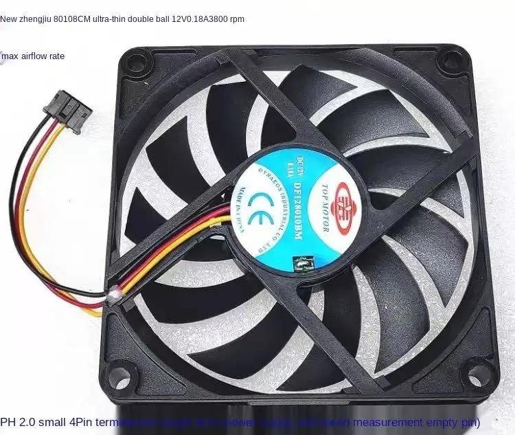 novo-ventilador-slim-8010-8cm-80mm-x-10mm-com-3-linhas-e-rolamento-duplo-df128010bm-12v-018a-3800-rpm-para-resfriamento