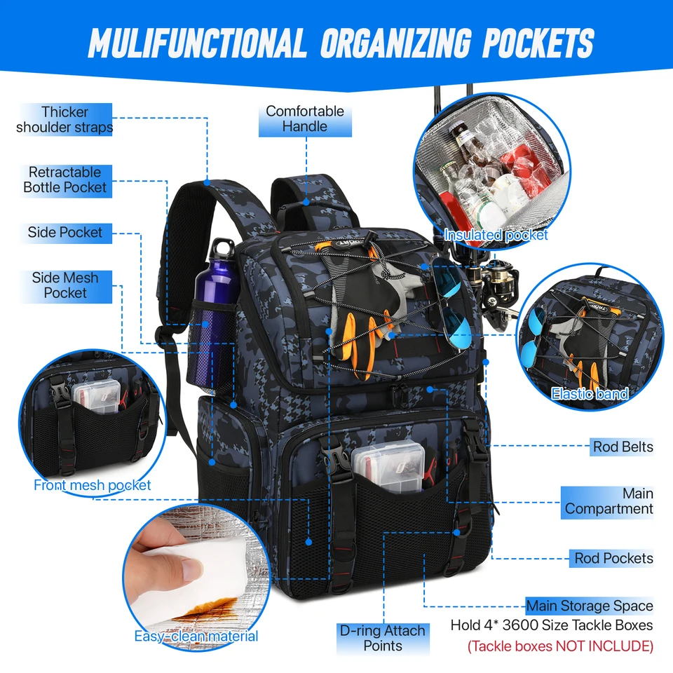 alaskan hardgear fishing tackle bag Large Fishing Tackle Bag