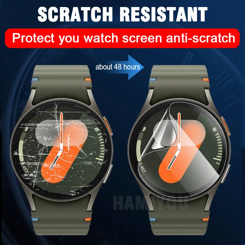 Soft Hydrogel Films Protective for Samsung Galaxy Watch 7 40mm 44mm Watch7 Ultra 47mm Smartwatch Screen Accessories Not Glass