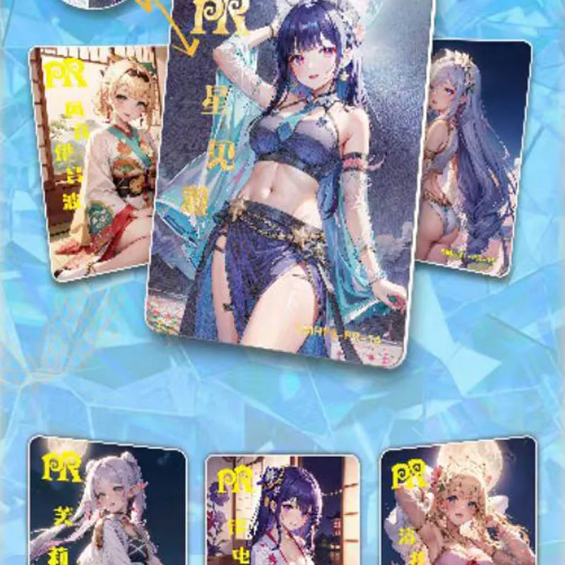 Goddess Story Collection Card Flower Girl 5m01 Midsummer Line Hot Stamping Heart-Beating Girl Booster Anime Games Trading Card