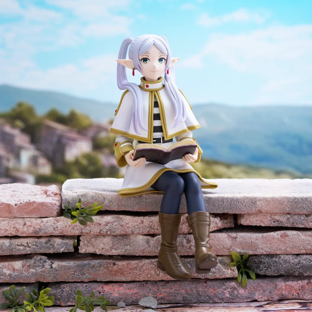 15ซม. frieren: อะนิเมะฟิกเกอร์ himmel ยืนช่อดอกไม้ตุ๊กตาขยับแขนขาได้ luminasta frieren รูปแกะสลักของขวัญเด็ก2ชิ้น