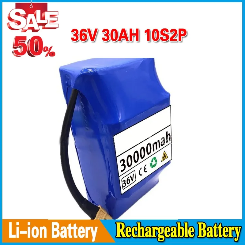 

36V 30Ah 10s2p Battery Packs Rechargeable Lithium Ion Battery for Electric Self Balancing Scooter HoverBoard Unicycle