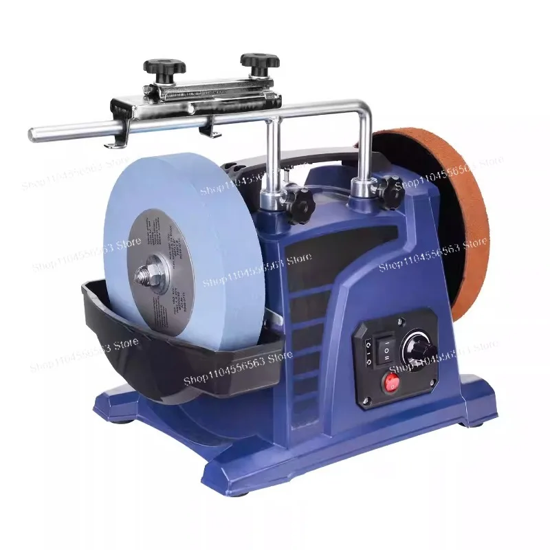 H10 10inch Low-speed Water-cooled Knife Sharpener 200W Electric Polisher Household Kitchen Knife Polishing Machine 220/600Mesh