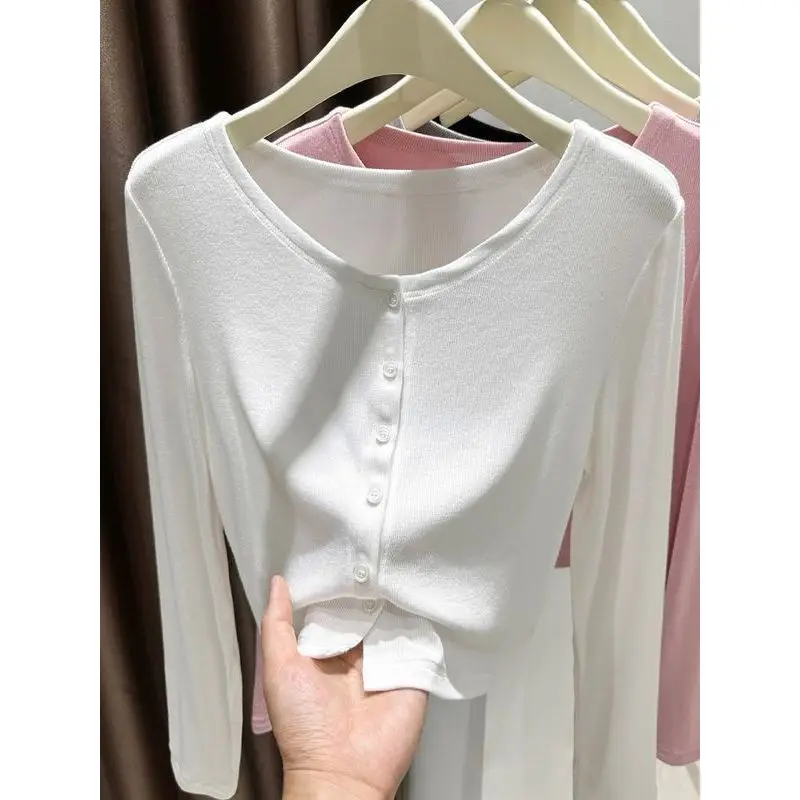 White Modal Sun Protection Cardigan Women's Summer Outerwear with Strap Ice Silk Air Conditioned Room Outer Knitted Sweater Coat