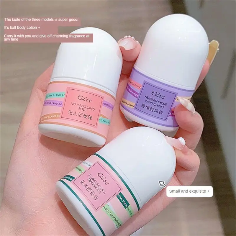 Women Male Floral Perfumes Deodorants Antiperspirants Rolling Ball Perfumes Underarm Fragrance Smooth Refreshing Deodorant Roll