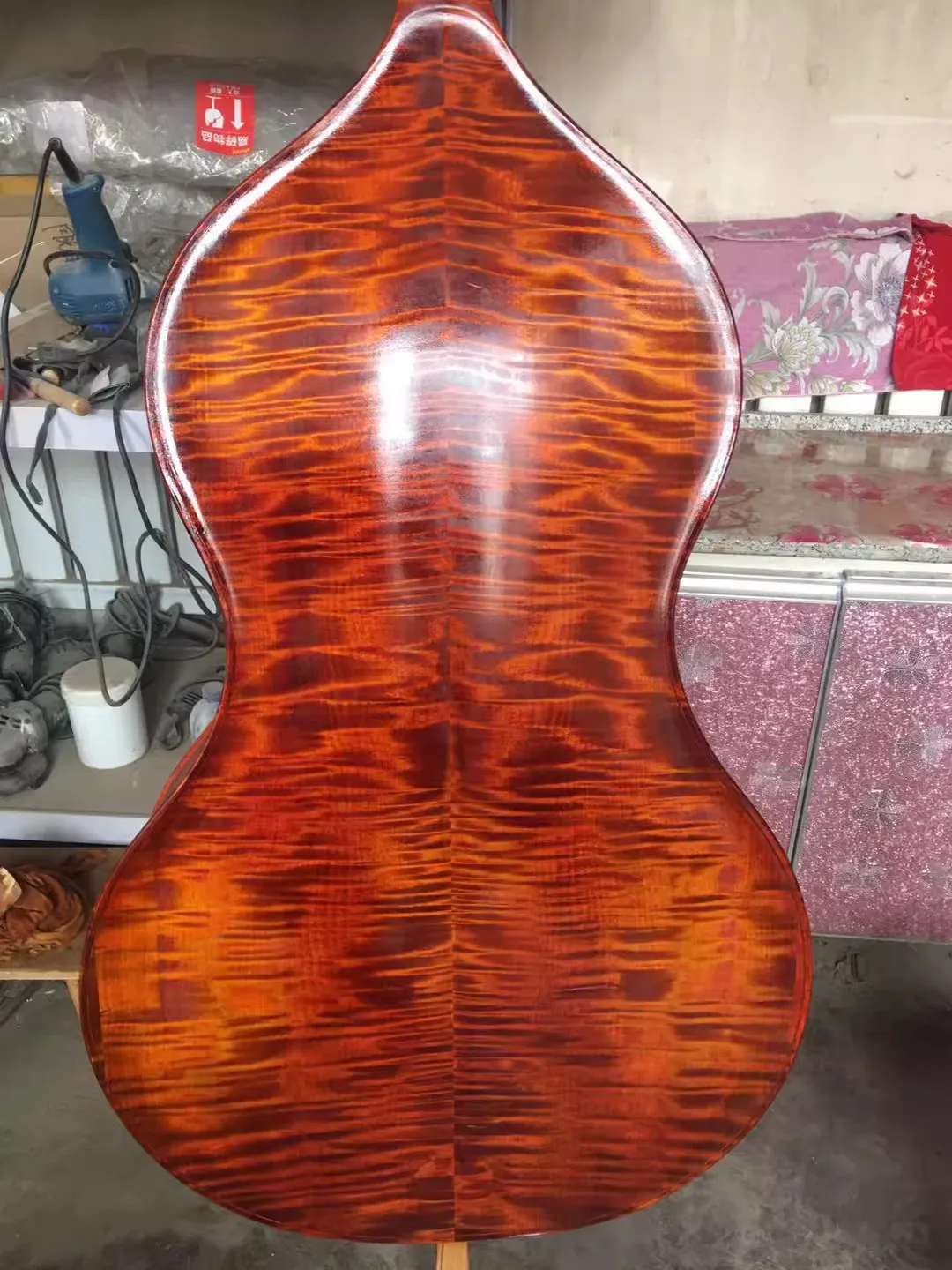 High-grade Upright double bass Solid Maple back and Spruce wood top 3/4