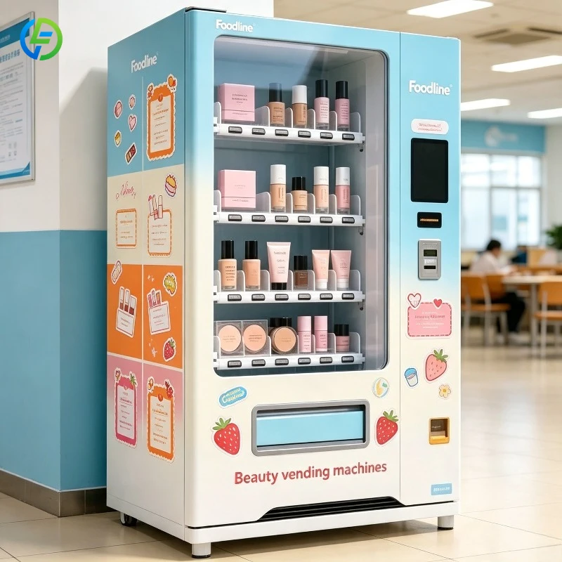 Automatic Cosmetic Vending Machine Touch Screen Eyelash for Sell Lashes Wigs Nail Gift Boxes Smart Vending Machine FL Customized