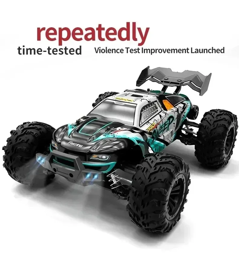 SCY 16101 2 Batteries RC CAR 70km/h High Speed Remote Control Car Children's Four-wheel Drive Remote Control Car Led Brushless Motor