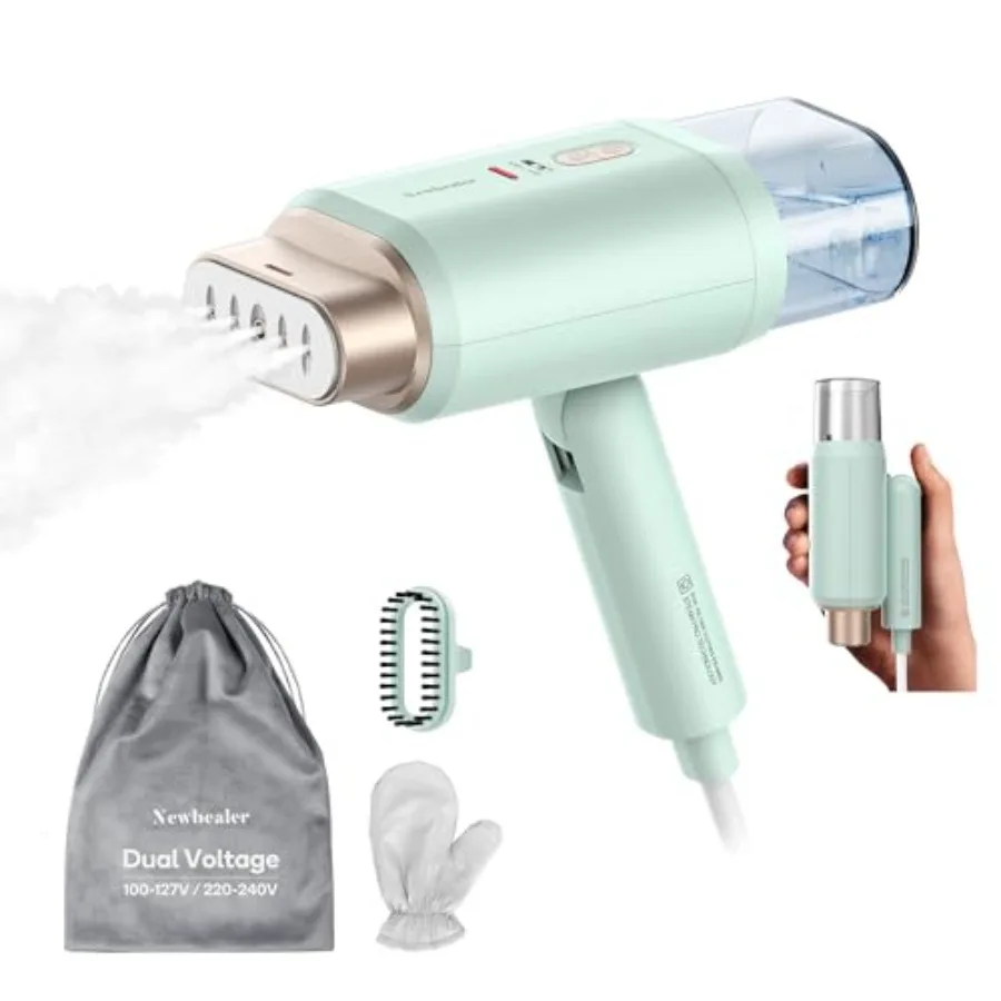 

Профессиональный отпариватель для одежды 1200 Вт, высокомощный, с двойным напряжением 100-240 В, быстрый нагрев за 20 секунд, для горизонтального и вертикального использования