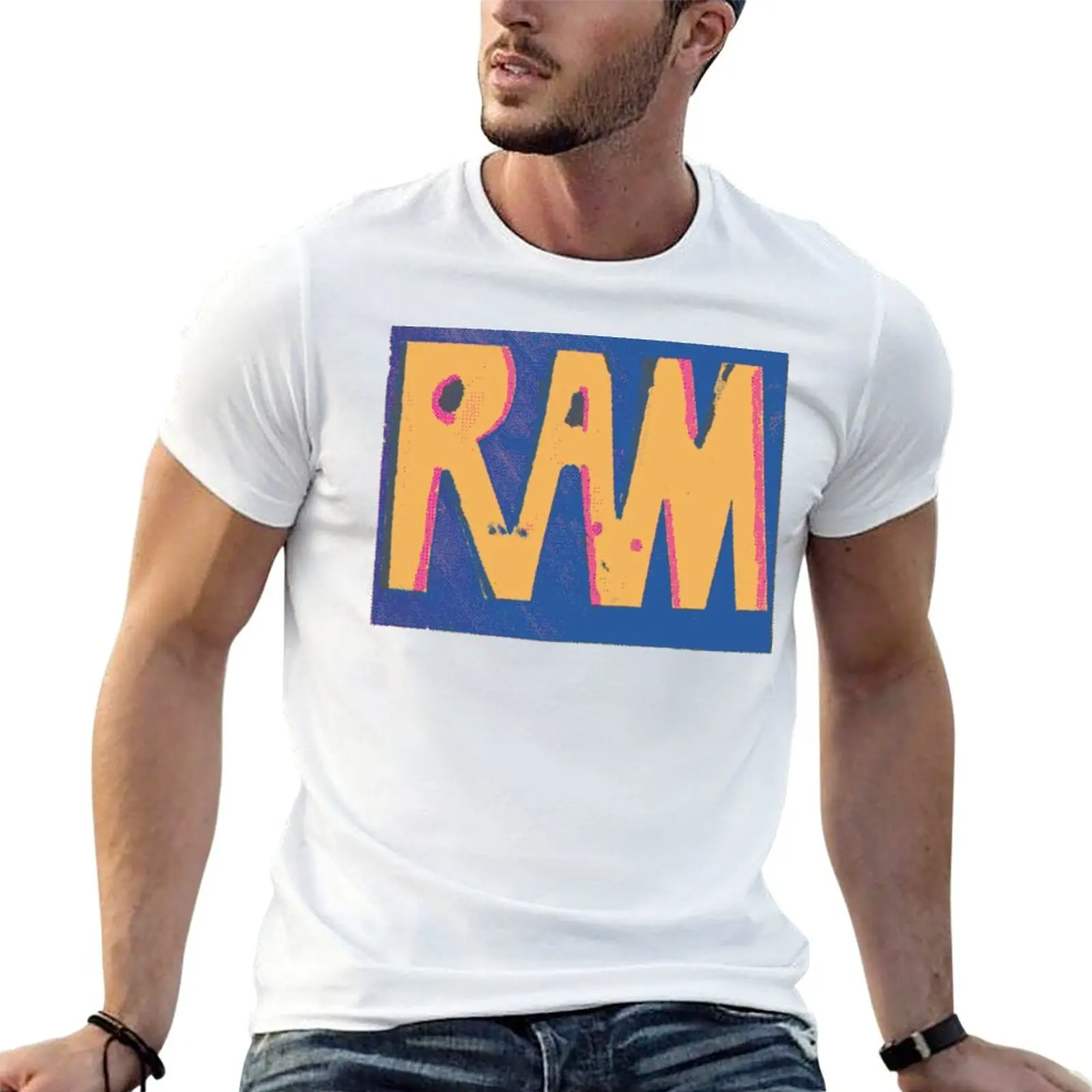 RAM pixel T-Shirt Classic Print Short Sleeve Shirt