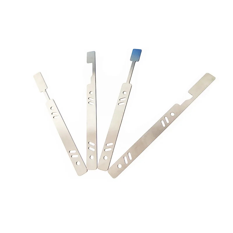새로운 DIY 4PCS 빈 픽 블레이드 스프링 스테인리스 스틸 직접 만드는 나만의 스타일 키 수리 도구 연습용 열쇠공 도구