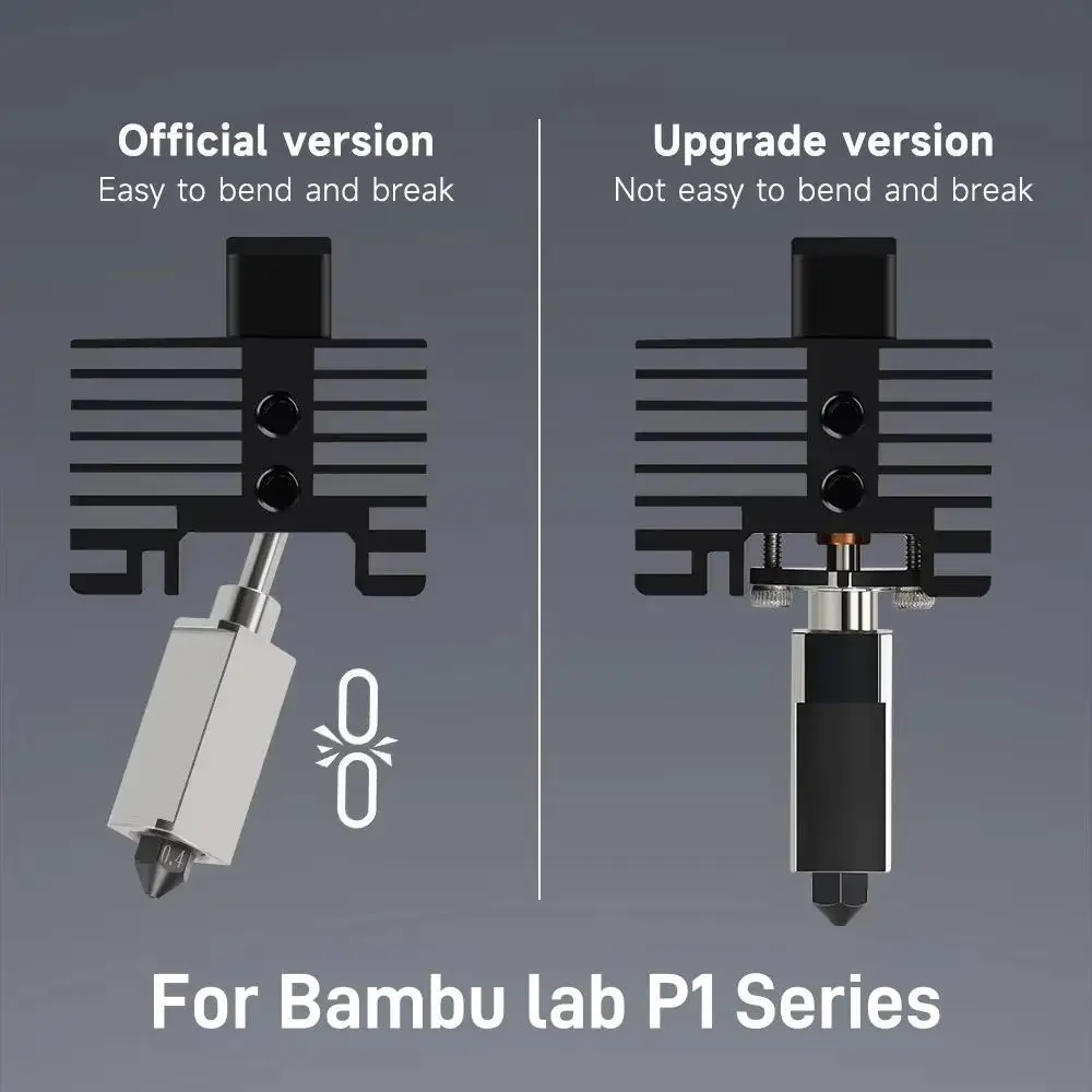 Dla Bambu Lab P1 Series Hotend Upgrade 2.0 Version Bambulab Bi Metal Fit Bamboo Bambulabs P1P P1S Hot End P1P Thermistor — zdjęcie produktu 3