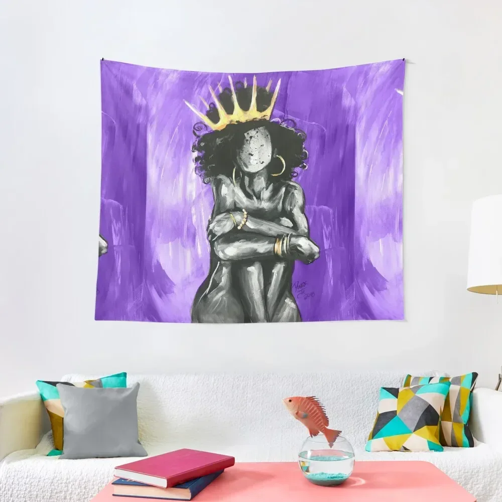 

Naturally Queen IX PURPLE Tapestry Decoration Bedroom Aesthetics For Room Decoration Aesthetic Tapestry