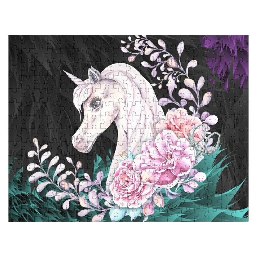 

MAGICAL UNICORN IN THE FOREST Jigsaw Puzzle Wooden Puzzles For Adults Wood Puzzles For Adults